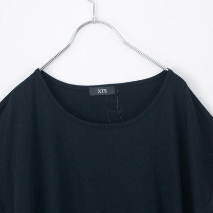 B品 XTS ドルマン ロング丈 Tシャツ チュニック BLACK