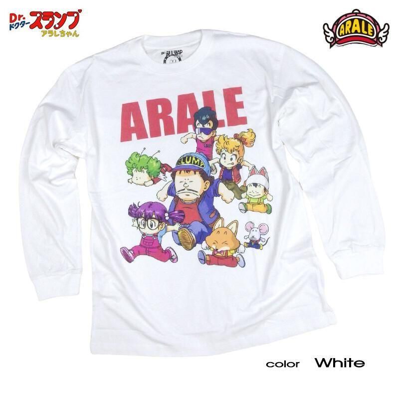 ドクタースランプ アラレちゃん ロンT キャラクターたち eplus1255 WHITE