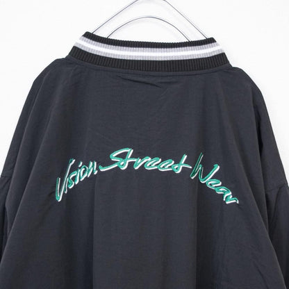 VISION STREET WEAR ナイロンワッペンスタジアムジャケット BLACK