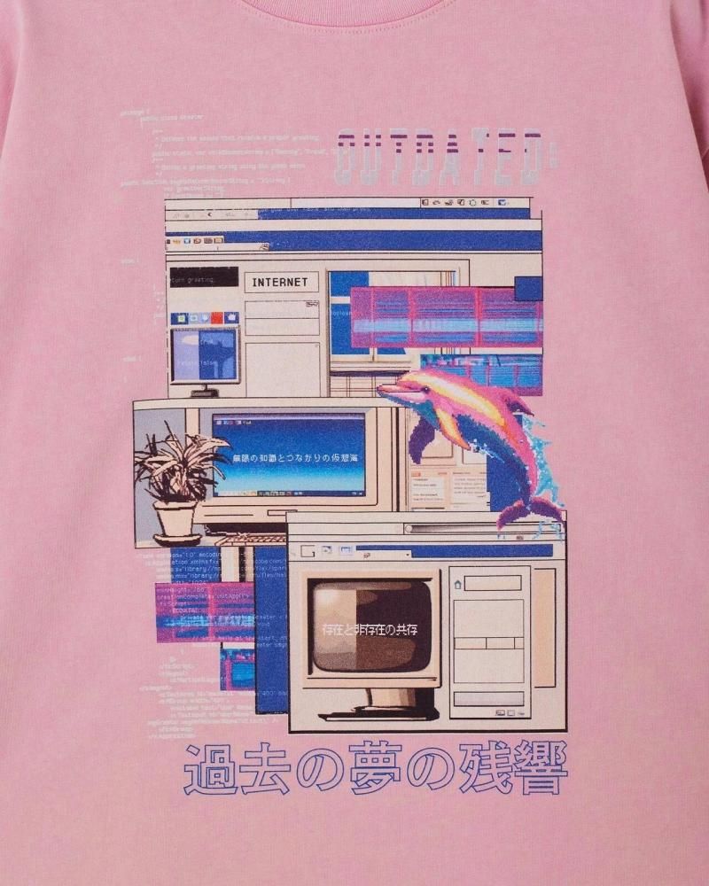 M.E. MYUUA ETERNAL OUTDATED ボーイズTシャツ PINK