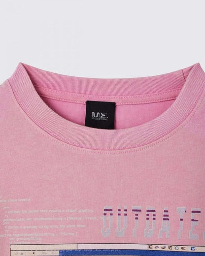 M.E. MYUUA ETERNAL OUTDATED ボーイズTシャツ PINK