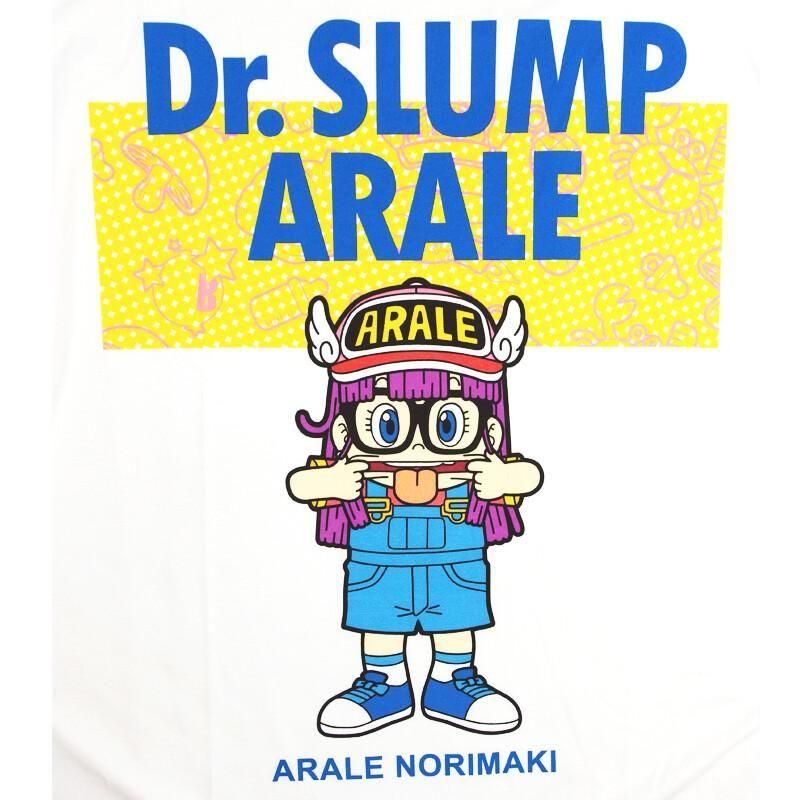ドクタースランプ アラレちゃん Tシャツ ロゴ eplus1244 WHITE
