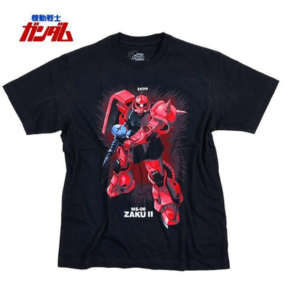 機動戦士ガンダム シャア専用 ザク VIVID Tシャツ BLACK