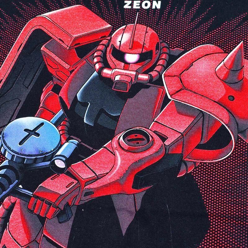 機動戦士ガンダム シャア専用 ザク VIVID Tシャツ BLACK eplus1114