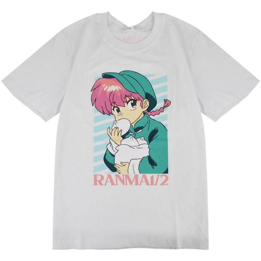 らんま1/2 半袖Tシャツ レディース らんま WHITE