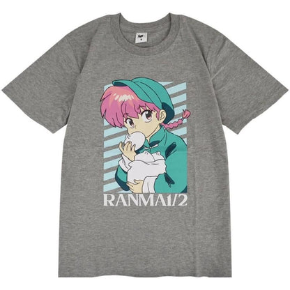 らんま1/2 半袖Tシャツ レディース らんま GRAY