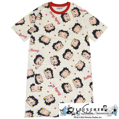 BETTY BOOP Betty Boop Women's All-Over Print Short Sleeve Dress
