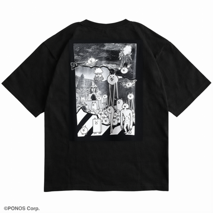 The Battle Cats Oversized Short-Sleeve T-shirt BLACK