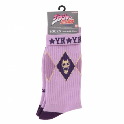 ジョジョの奇妙な冒険 ダイヤモンドは砕けない カラフルラインソックス 吉良吉影