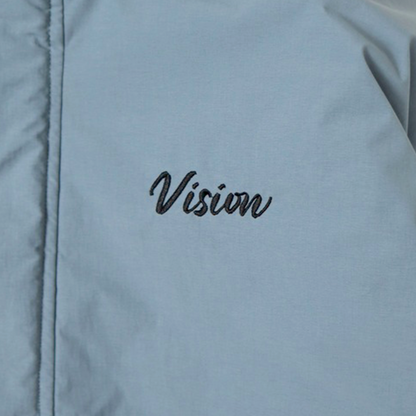 VISION STREET WEAR 中綿 ナイロンワッペンブルゾンジャケット BLUE