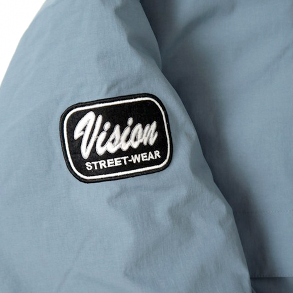 VISION STREET WEAR 中綿 ナイロンワッペンブルゾンジャケット BLUE