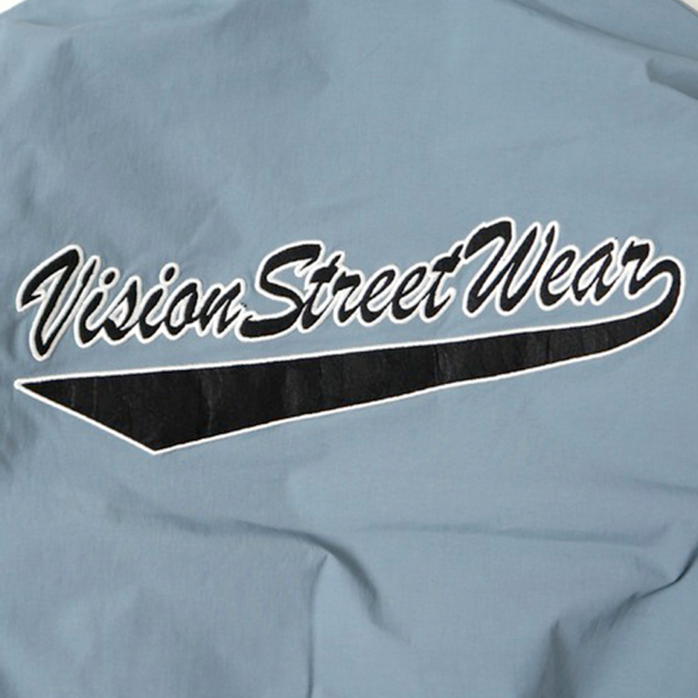 VISION STREET WEAR 中綿 ナイロンワッペンブルゾンジャケット BLUE