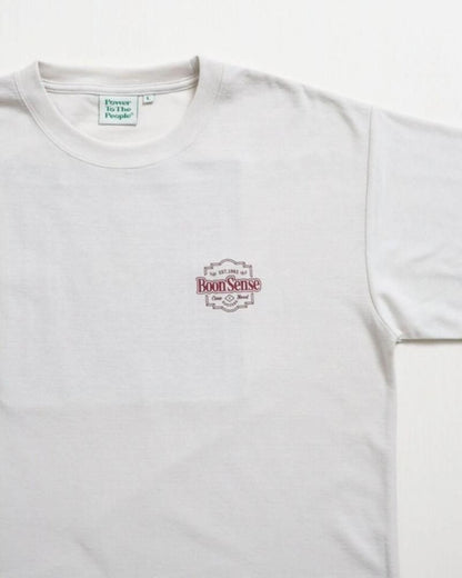 POWER TO THE PEOPLE タイガーバンダナTee / 梨地 半袖Tシャツ Ivory