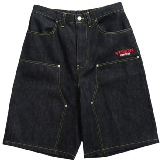 VISION STREET WEAR Rigid Shorts Denim / リジッドデニム ショートパンツ Black