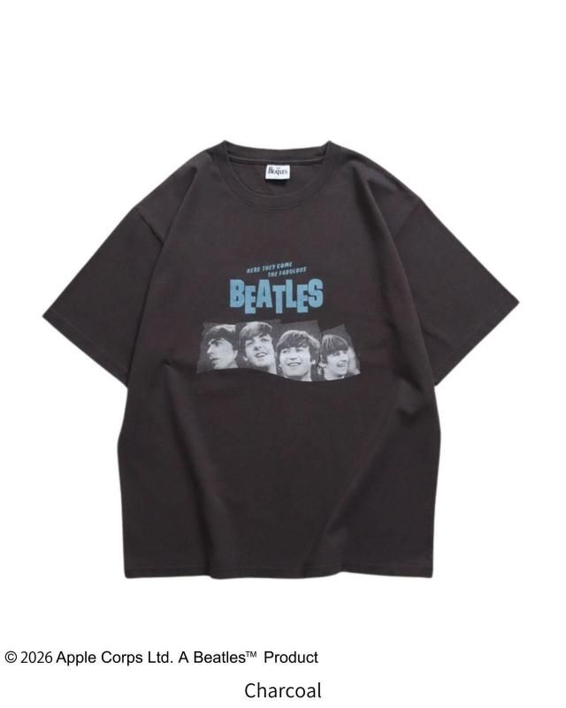 The Beatles ビートルズ ツアープリントTee / 半袖Tシャツ Charcoal