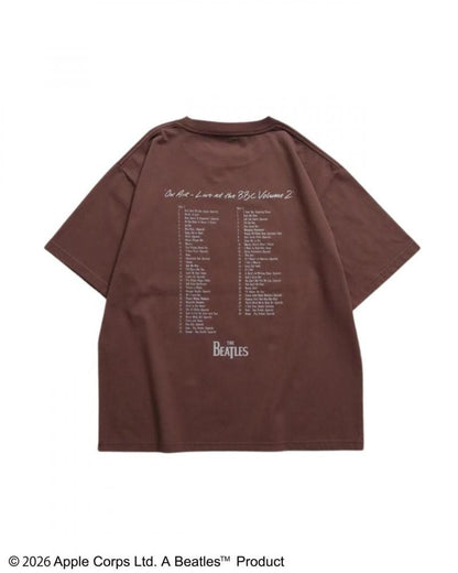 The Beatles ビートルズ レコードプリントTee / 半袖Tシャツ Brown