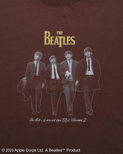 The Beatles ビートルズ レコードプリントTee / 半袖Tシャツ Brown