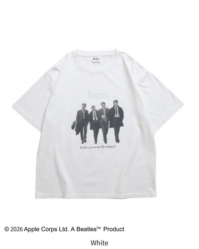 The Beatles ビートルズ レコードプリントTee / 半袖Tシャツ White