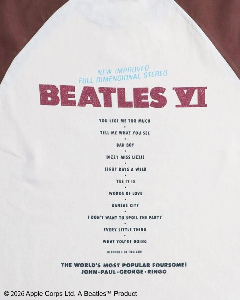 The Beatles ビートルズ レコードラグランTee / 半袖Tシャツ Brown