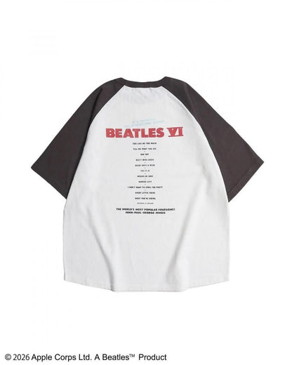 The Beatles ビートルズ レコードラグランTee / 半袖Tシャツ Charcoal