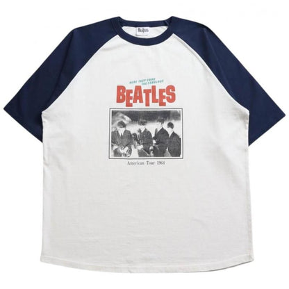 The Beatles ビートルズ ツアーラグランTee / 半袖Tシャツ Navy