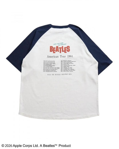 The Beatles ビートルズ ツアーラグランTee / 半袖Tシャツ Navy