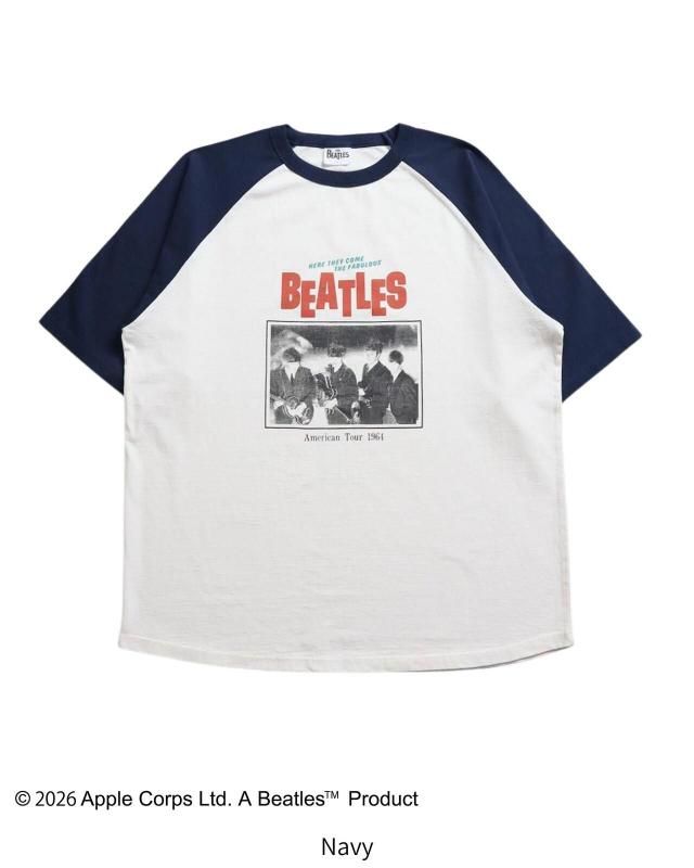 The Beatles ビートルズ ツアーラグランTee / 半袖Tシャツ Navy