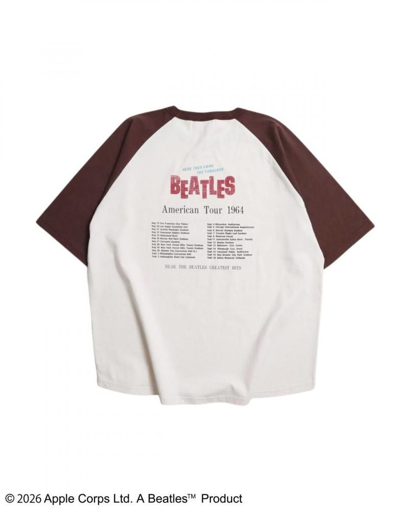 The Beatles ビートルズ ツアーラグランTee / 半袖Tシャツ Brown