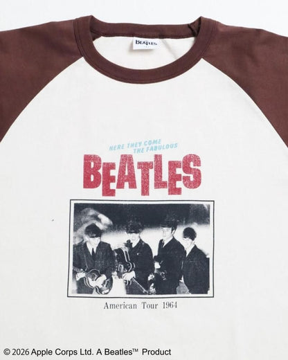 The Beatles ビートルズ ツアーラグランTee / 半袖Tシャツ Brown