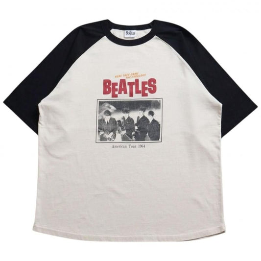 The Beatles ビートルズ ツアーラグランTee / 半袖Tシャツ Black