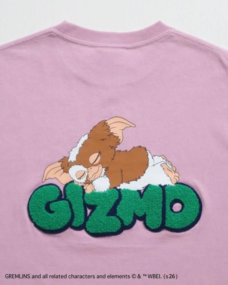 GREMLINS グレムリン ギズモ サガラ刺繍ロゴTee / 半袖Tシャツ Pink
