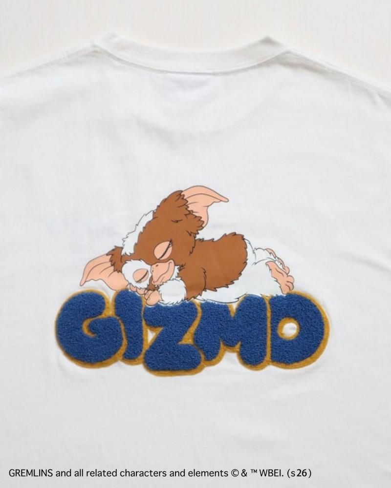 GREMLINS グレムリン ギズモ サガラ刺繍ロゴTee / 半袖Tシャツ White