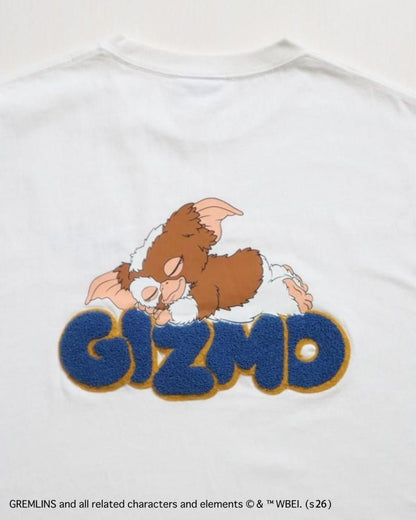 GREMLINS グレムリン ギズモ サガラ刺繍ロゴTee / 半袖Tシャツ White