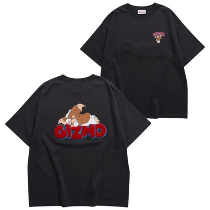 GREMLINS グレムリン ギズモ サガラ刺繍ロゴTee / 半袖Tシャツ Charcoal