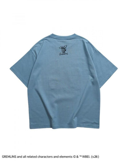 GREMLINS グレムリン ギズモ ラクガキ刺繍Tee / 半袖Tシャツ Blue