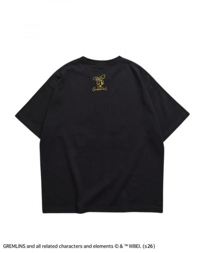 GREMLINS グレムリン ギズモ ラクガキ刺繍Tee / 半袖Tシャツ Charcoal