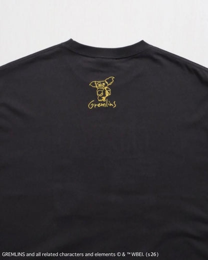 GREMLINS グレムリン ギズモ ラクガキ刺繍Tee / 半袖Tシャツ Charcoal