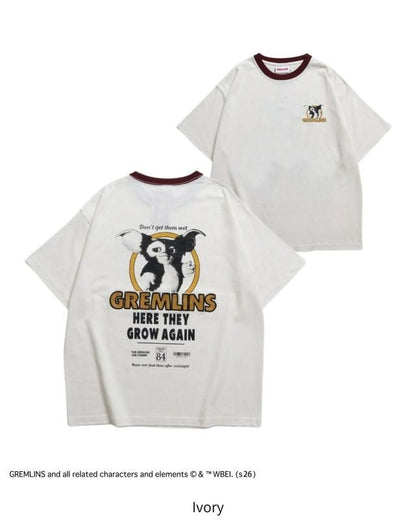 GREMLINS グレムリン ギズモ サークルリンガーTee / 半袖Tシャツ Ivory