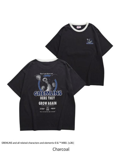 GREMLINS グレムリン ギズモ サークルリンガーTee / 半袖Tシャツ Charcoal