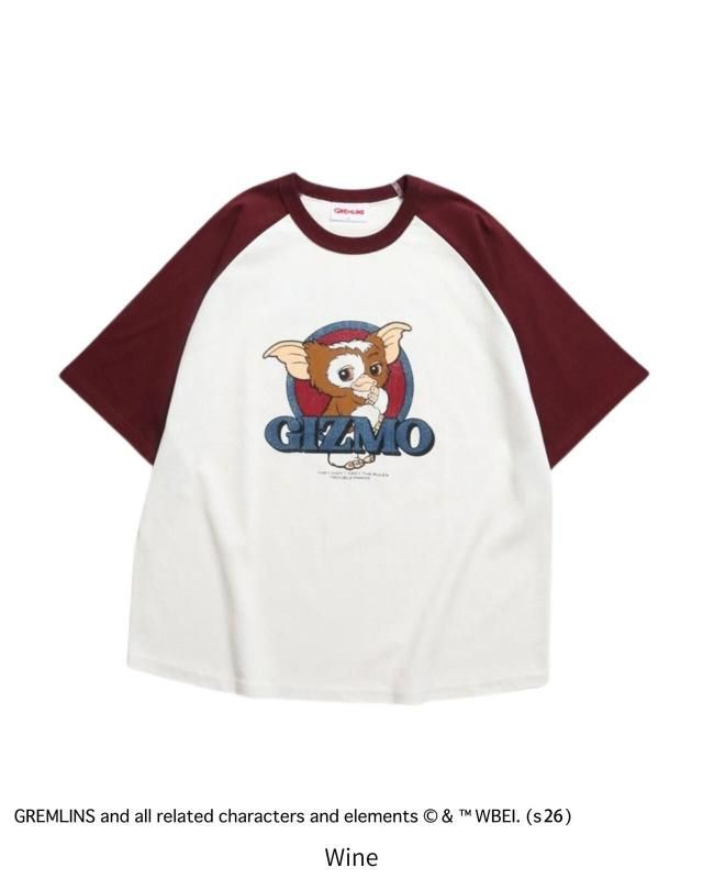 GREMLINS グレムリン ギズモ レトロポスターTee / 半袖Tシャツ Ringer Wine