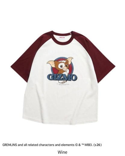 GREMLINS グレムリン ギズモ レトロポスターTee / 半袖Tシャツ Ringer Wine