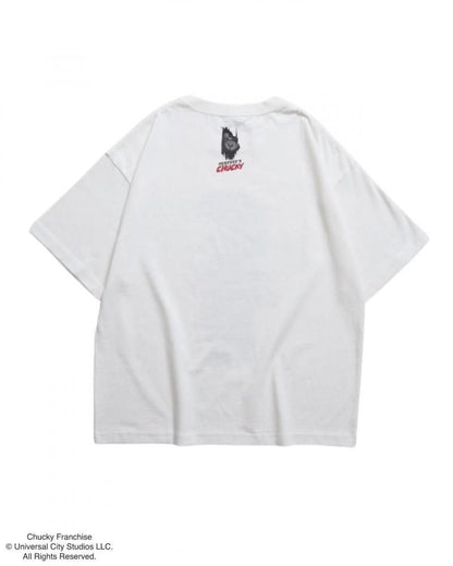 CHUCKY チャッキー BIGプリントTee 半袖Tシャツ チャイルド・プレイ White