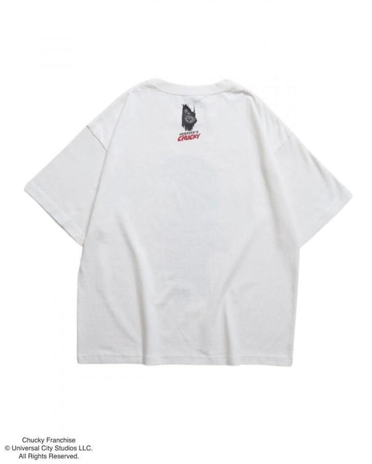 CHUCKY チャッキー BIGプリントTee 半袖Tシャツ チャイルド・プレイ White