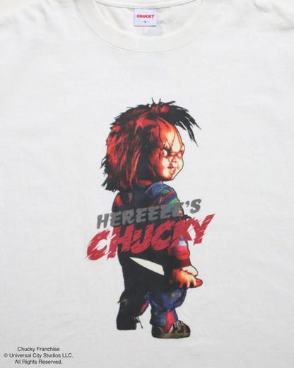 CHUCKY チャッキー BIGプリントTee 半袖Tシャツ チャイルド・プレイ White