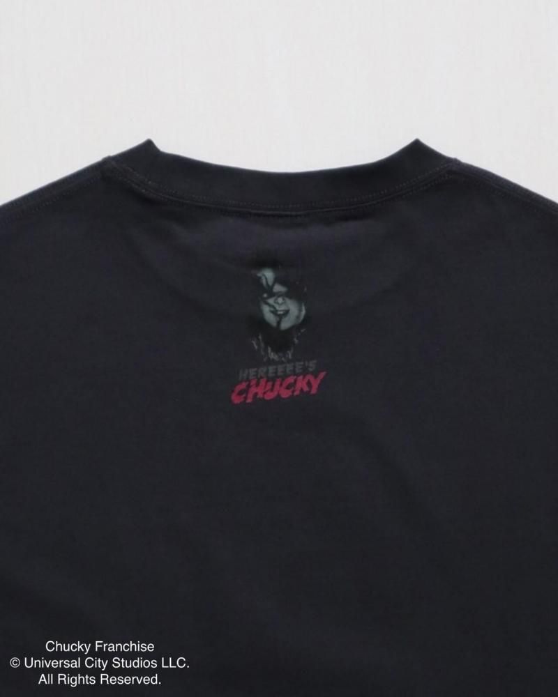 CHUCKY チャッキー BIGプリントTee 半袖Tシャツ チャイルド・プレイ Charcoal