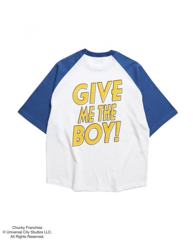 CHUCKY チャッキー サークルラグランTee 半袖Tシャツ チャイルド・プレイ Raglan Blue