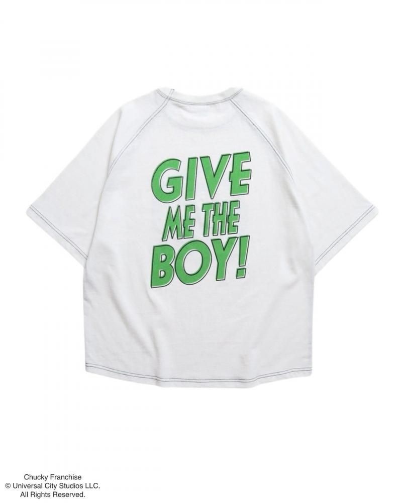 CHUCKY チャッキー サークルラグランTee 半袖Tシャツ チャイルド・プレイ White
