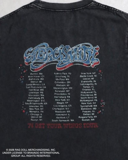 AEROSMITH エアロスミス バンドロゴTee / 半袖Tシャツ Black