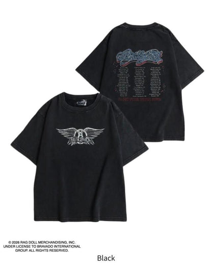AEROSMITH エアロスミス バンドロゴTee / 半袖Tシャツ Black
