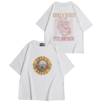GUNS N’ ROSES ガンズ バンドロゴTee / 半袖Tシャツ White